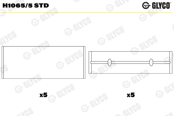 Cuzineti arbore cotit GLYCO H1065/5STD
