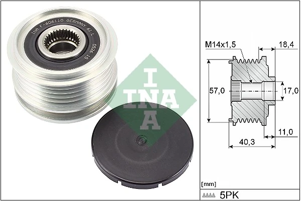Sistem roata libera, generator