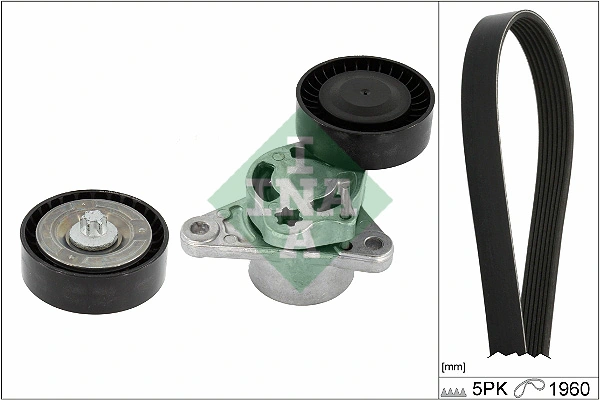 Set curea transmisie cu caneluri