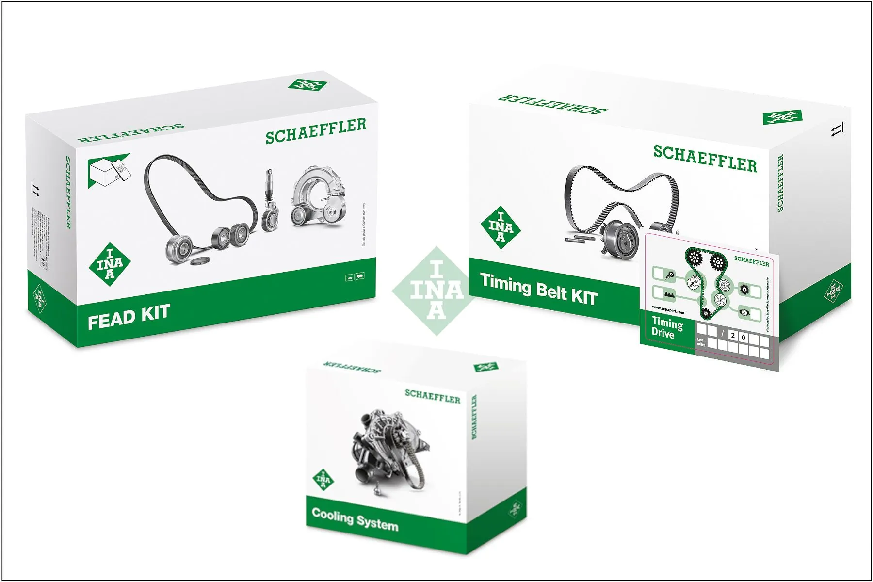 Set distribuție cu pompă de apă INA 530065050