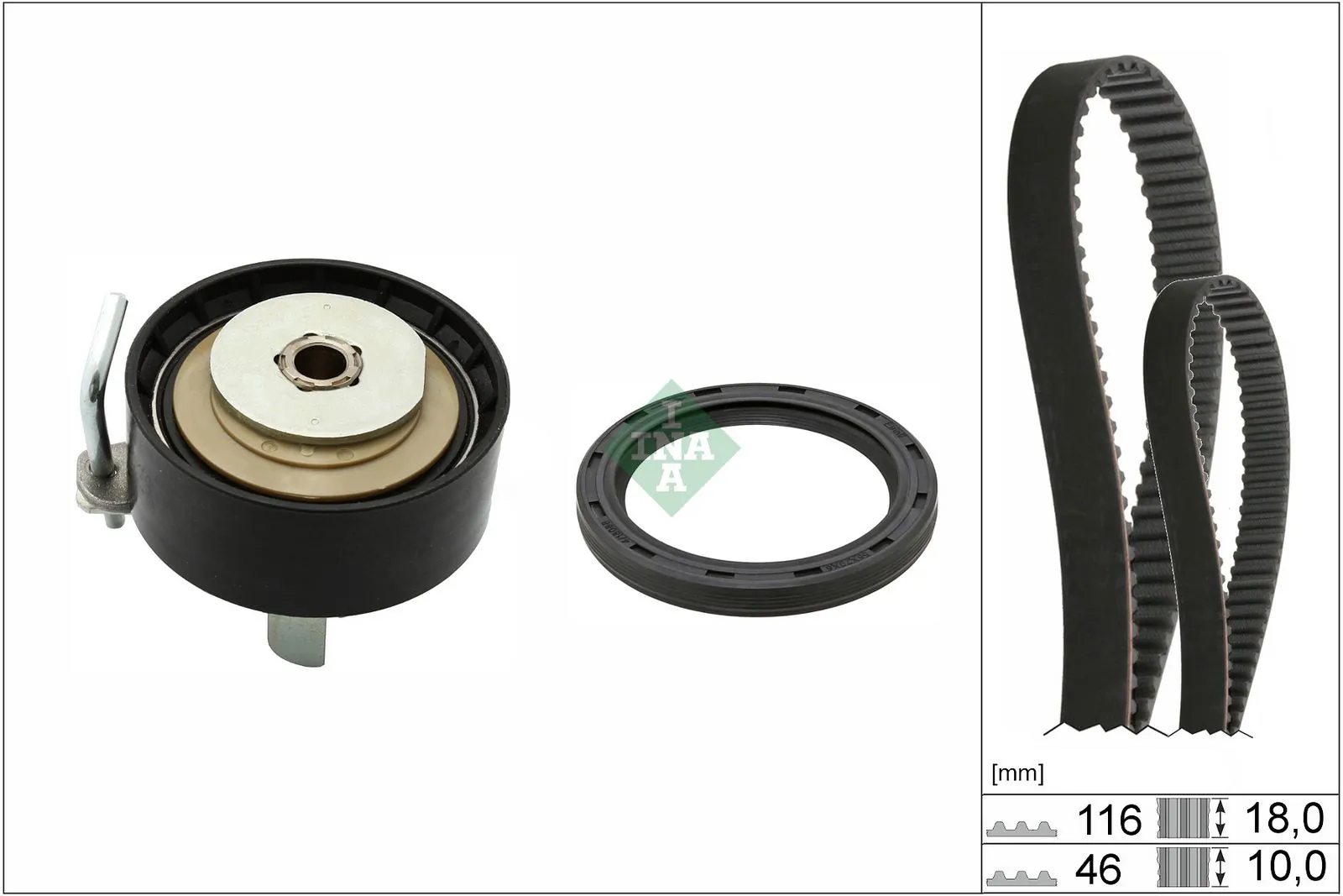 Set distribuție 116Z/18MM 46Z/10MM