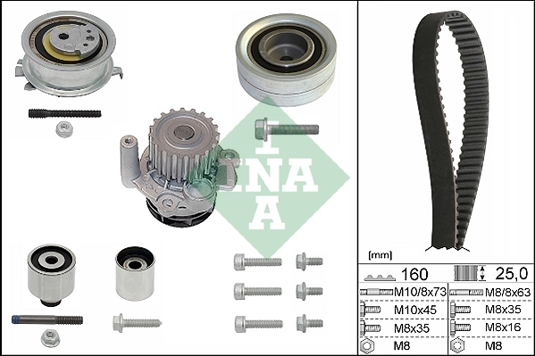 Set distributie curea si pompa apa