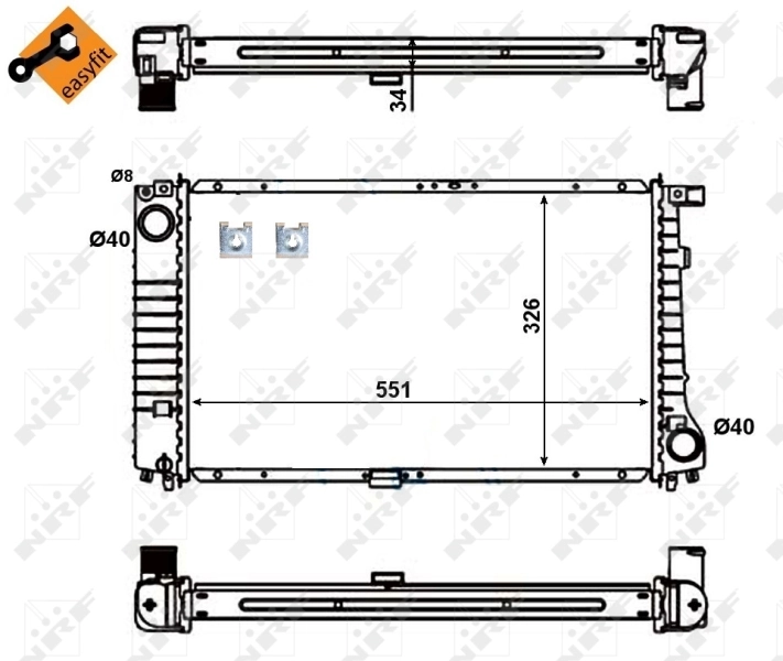 Radiator racire motor