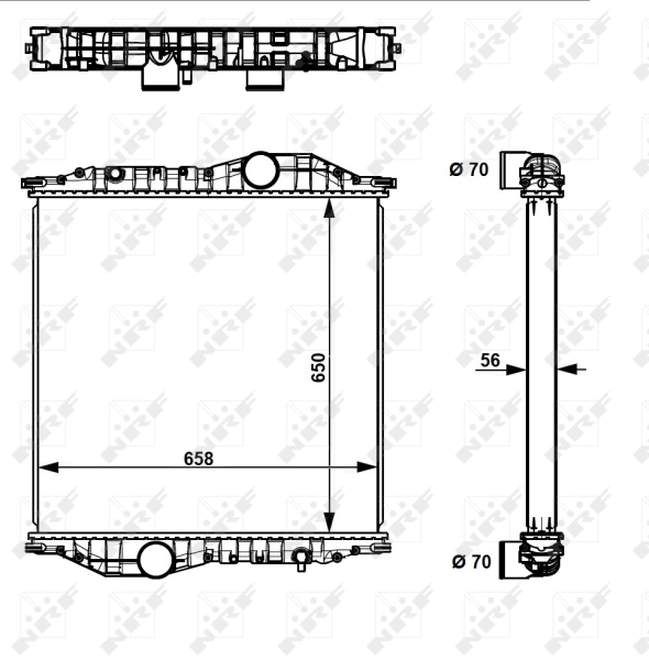 Radiator racire motor