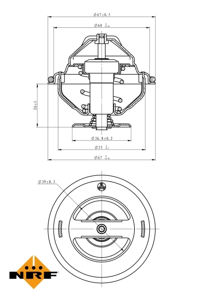 Termostat lichid racire