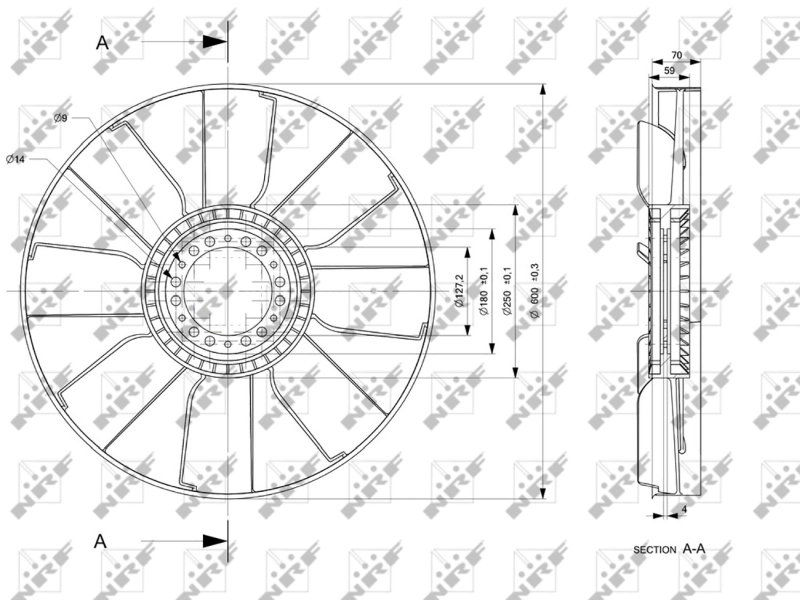 Paleta ventilator racire motor