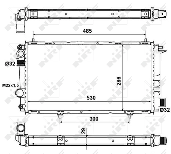 Radiator racire motor