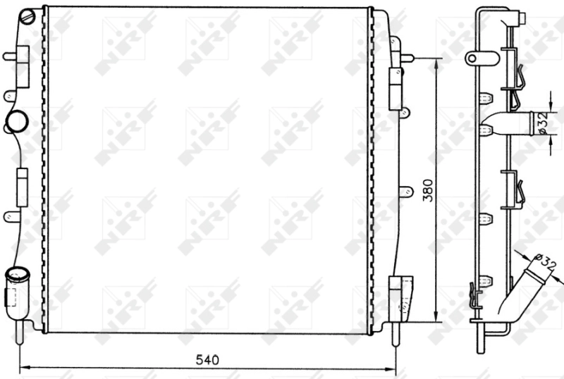 Radiator racire motor