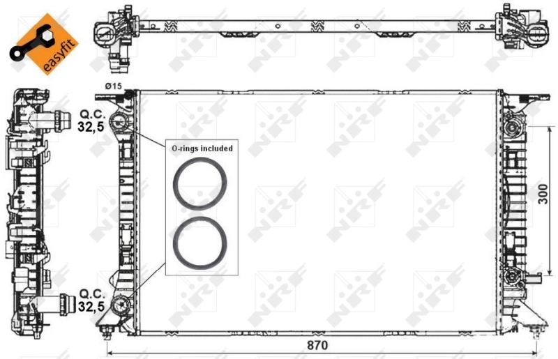 Radiator racire motor