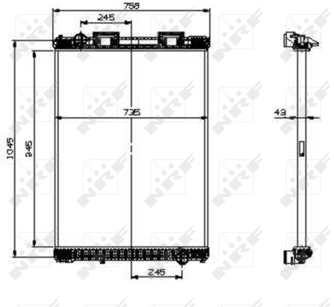 Radiator racire motor