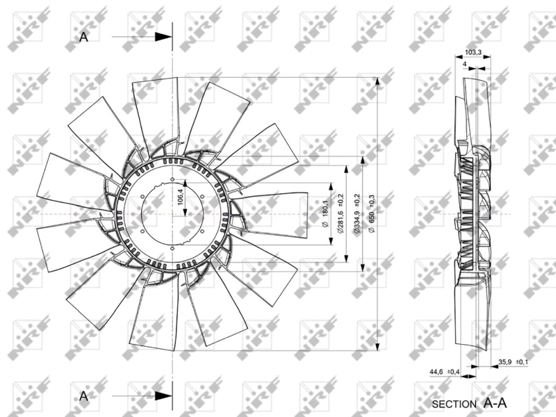 Paleta ventilator racire motor