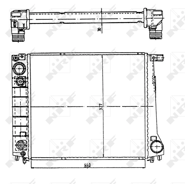 Radiator racire motor