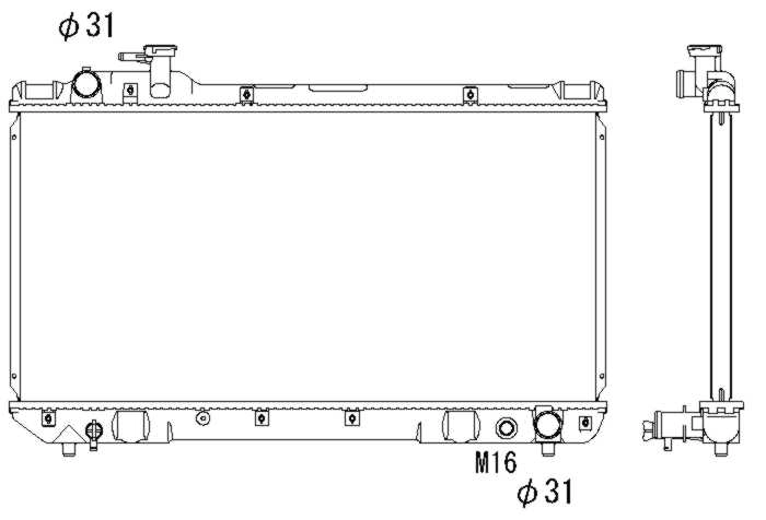 Radiator racire motor