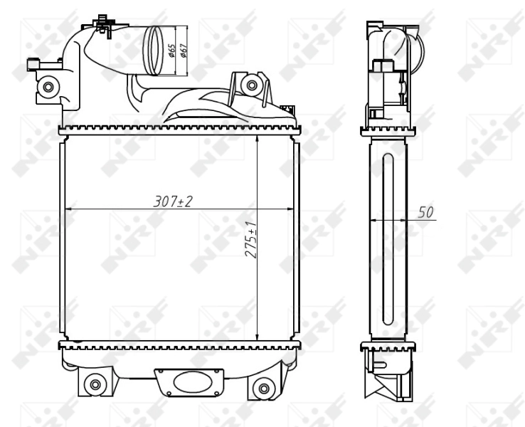 Intercooler, compresor