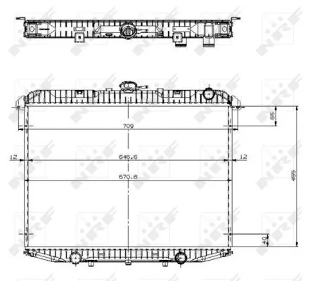 Radiator racire motor