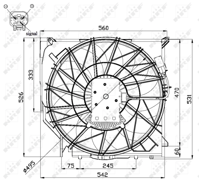 Ventilator radiator racire