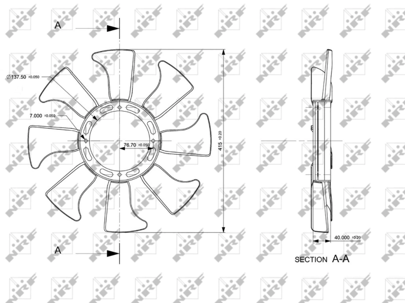 Paleta ventilator racire motor