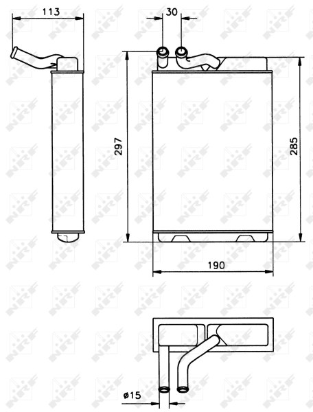 Schimbator caldura incalzire habitaclu
