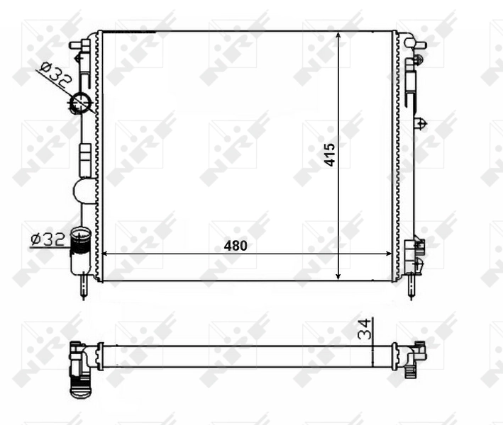 Radiator racire motor