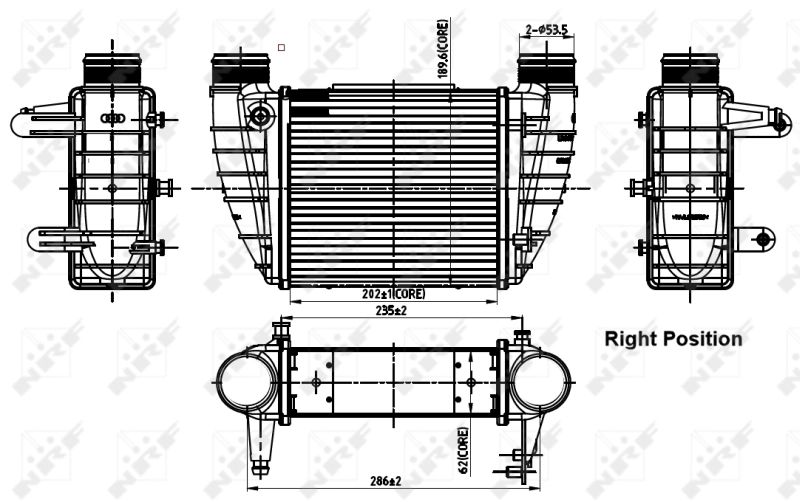 Intercooler, compresor