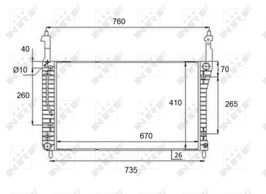 Radiator racire motor