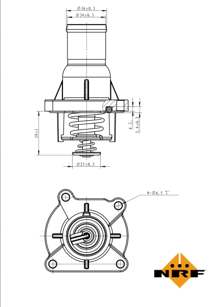 Termostat lichid racire