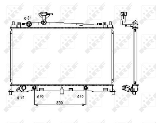Radiator racire motor