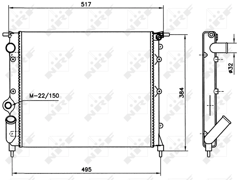 Radiator racire motor