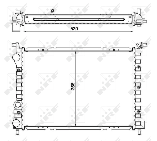 Radiator racire motor