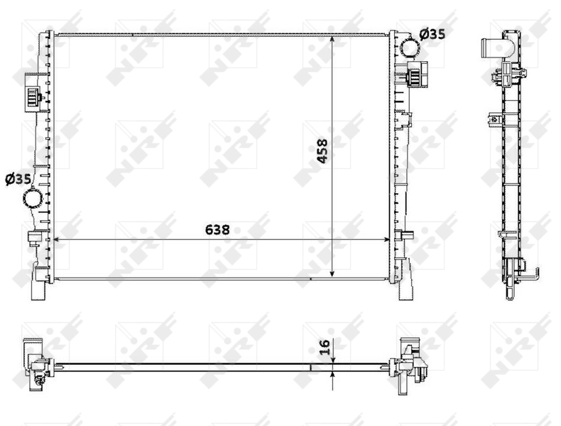 Radiator racire motor