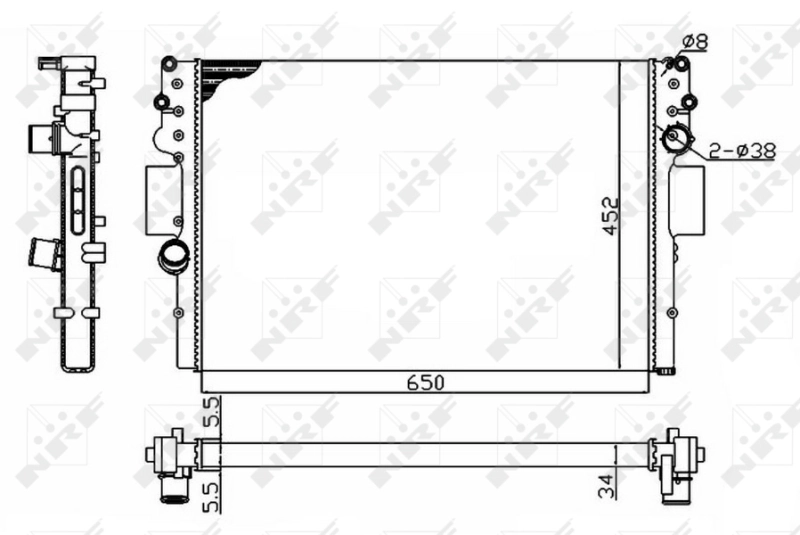 Radiator racire motor