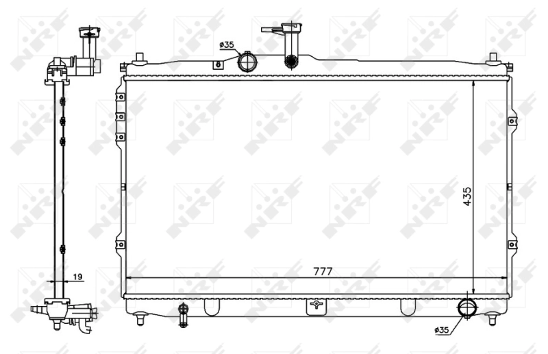 Radiator racire motor