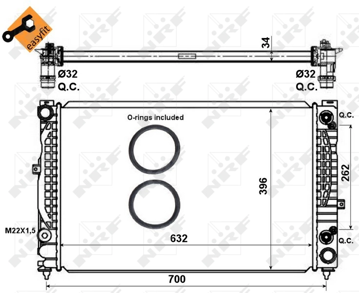 Radiator racire motor