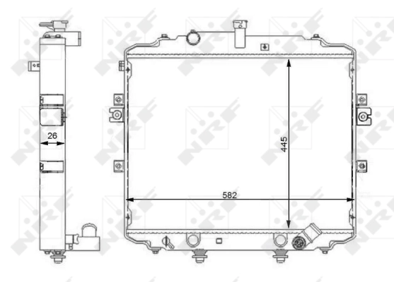Radiator racire motor