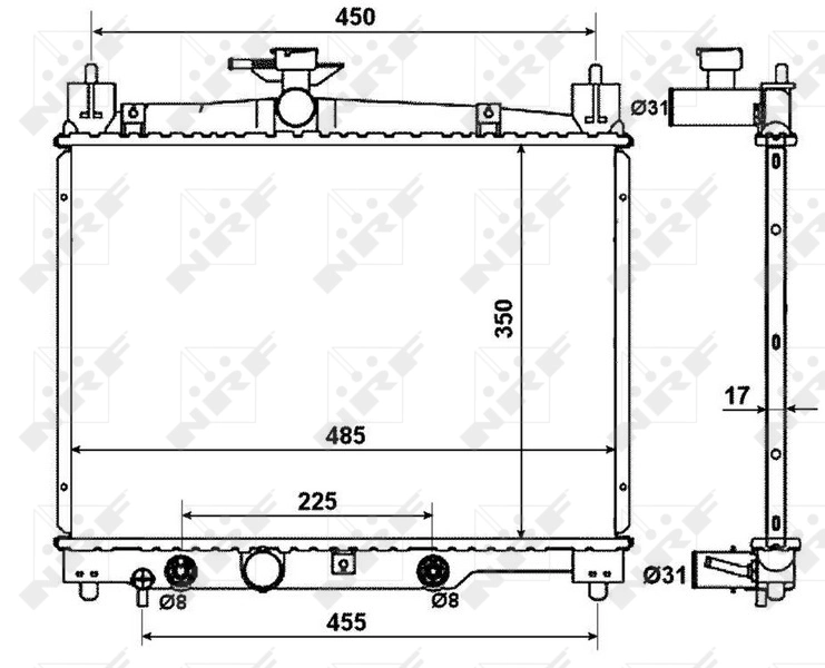 Radiator racire motor