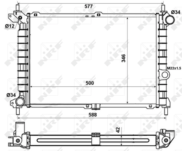 Radiator racire motor