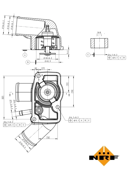 Termostat lichid racire