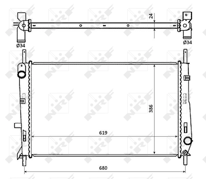 Radiator racire motor
