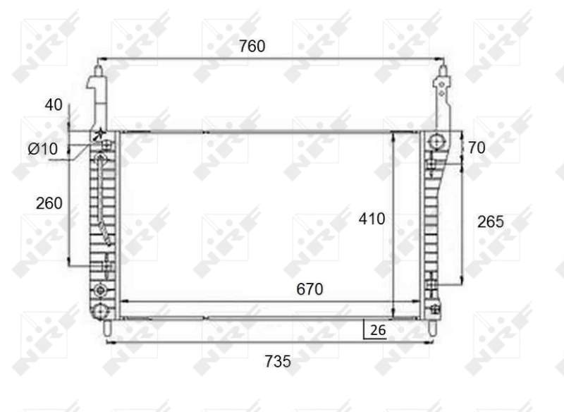 Radiator racire motor