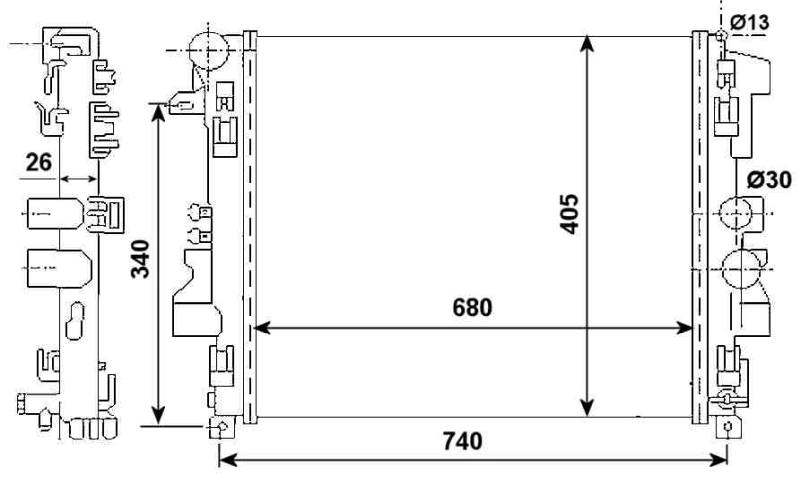 Radiator racire motor