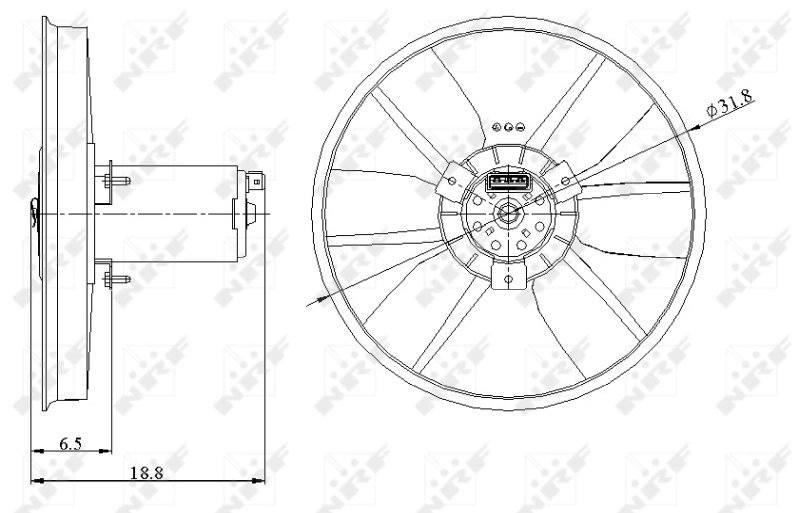 Ventilator radiator racire