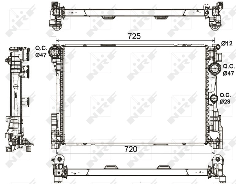 Radiator racire motor