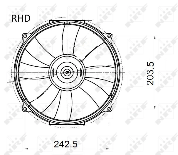 Ventilator radiator racire