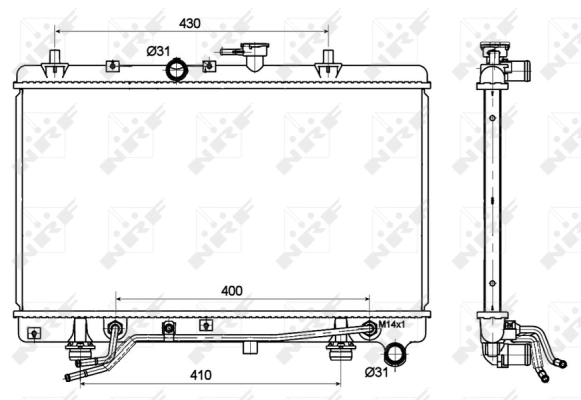 Radiator racire motor