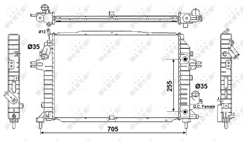 Radiator racire motor