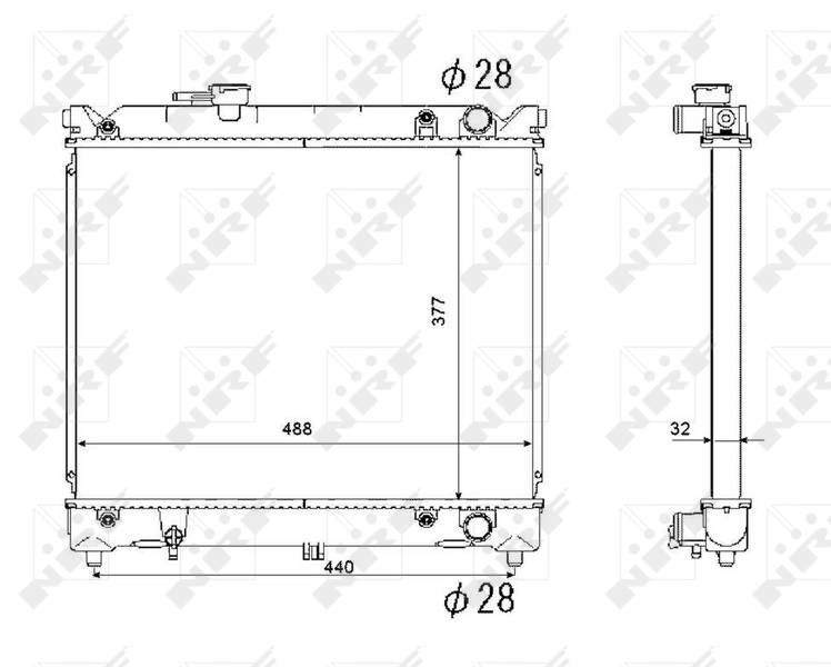 Radiator racire motor