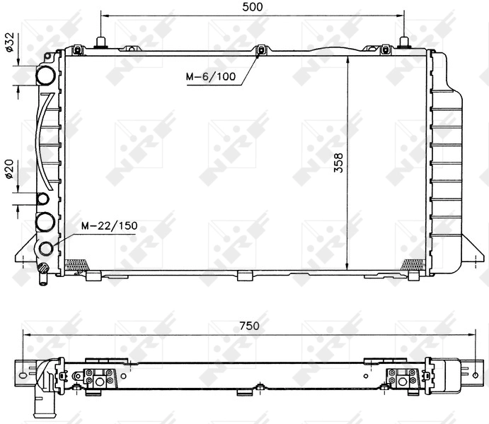 Radiator racire motor