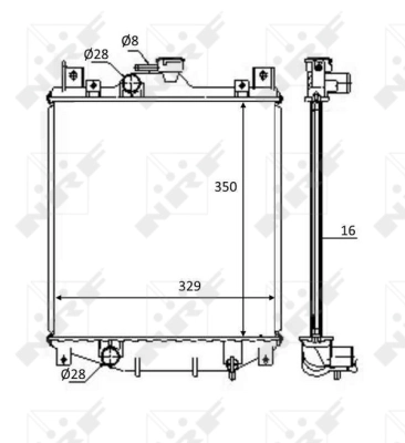 Radiator racire motor