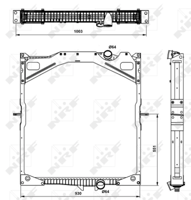 Radiator racire motor