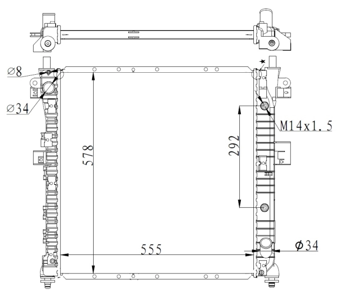 Radiator racire motor